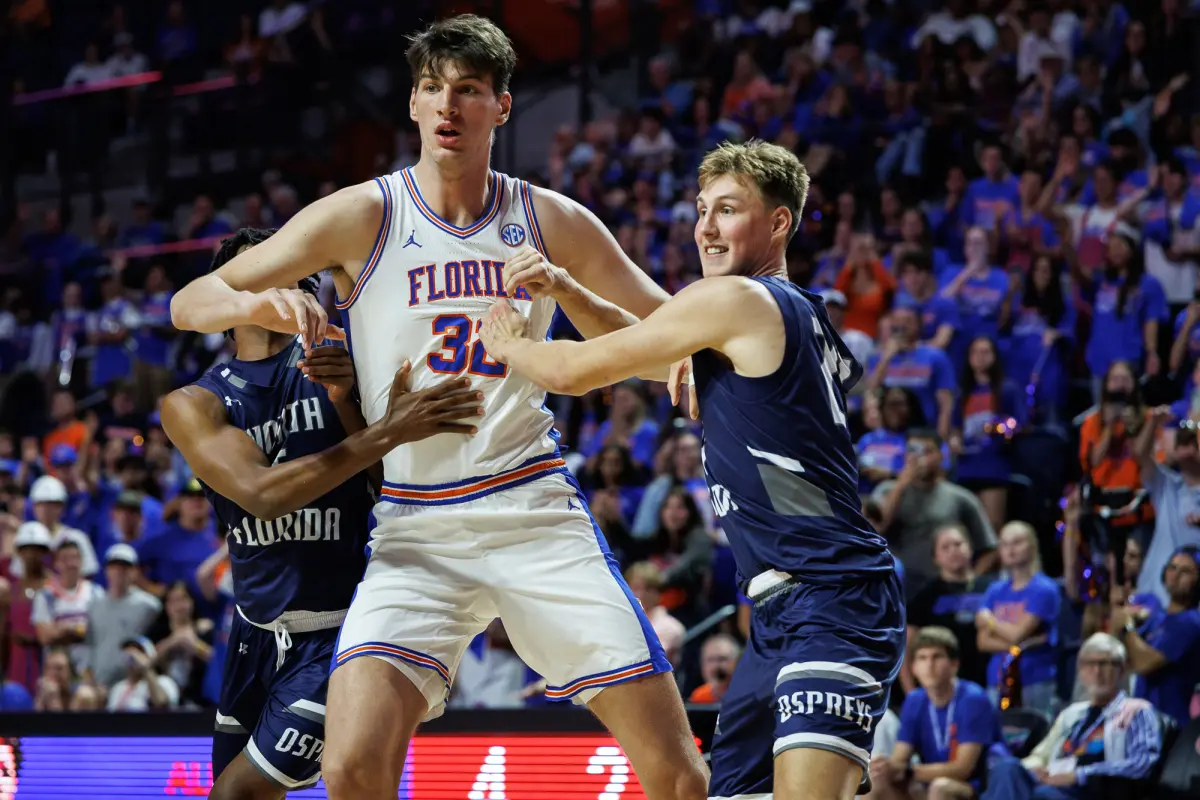 7-Foot-9 Florida Center Olivier Rioux Makes Historic College Hoops Debut
