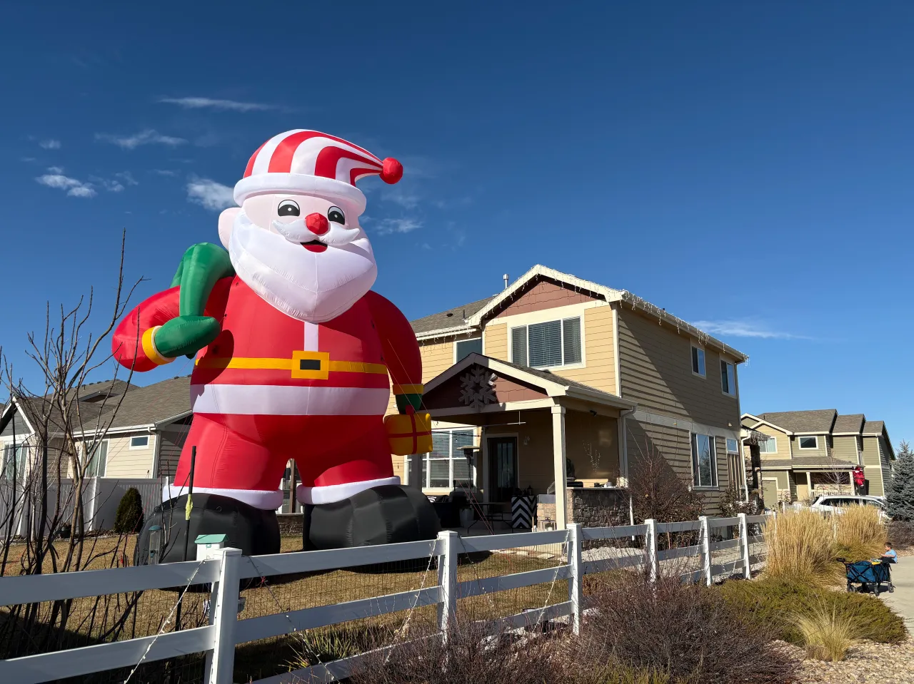 Giant Inflatable Santa Causes Holiday Stir In Colorado Community