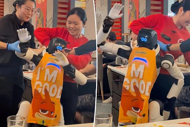 Dining Robot Spins Out Of Control, Hurls Dishes Before Starting To Dance