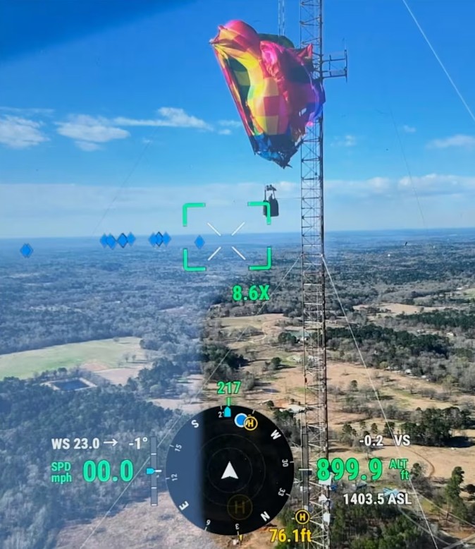 ‘Not An Everyday Rescue’: Man, Woman Rescued After Hot Air Balloon Strikes East Texas Cell Tower