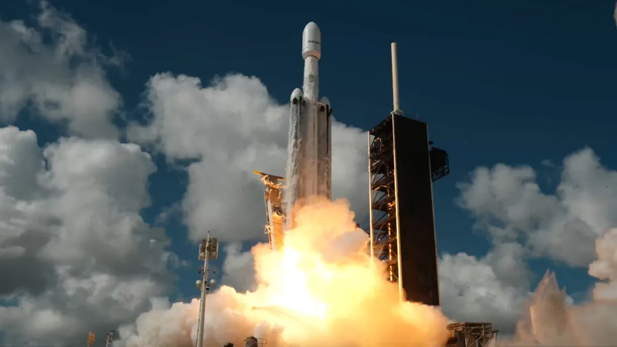 SpaceX Launches Falcon Heavy Rocket For 1st Time In Over A Year
