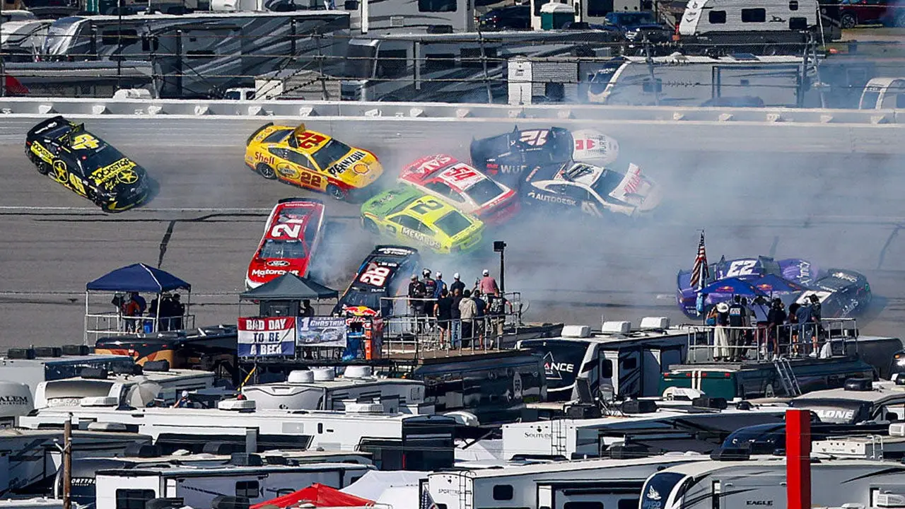 Bubba Wallace Triggers One Of The Biggest Wrecks In NASCAR History