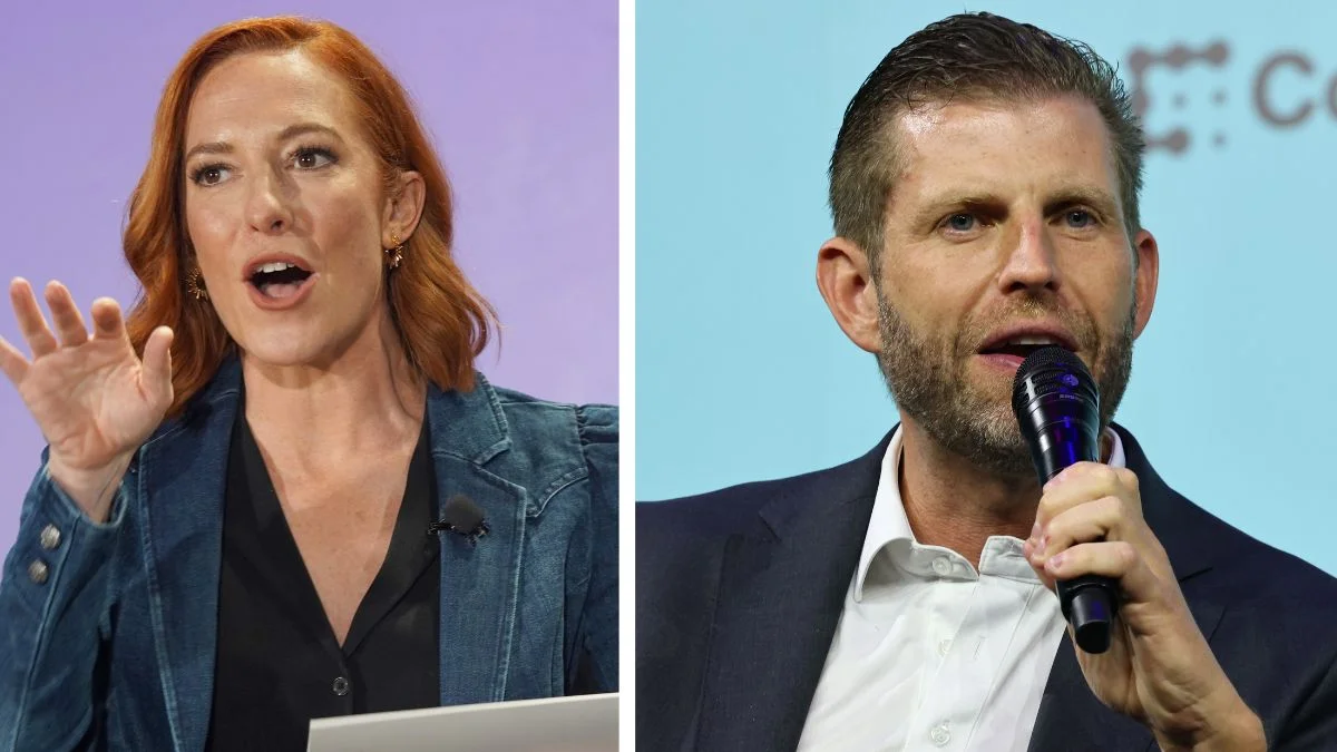 Eric Trump Threatens To SUE Psaki For Son-in-China Scandal Talk