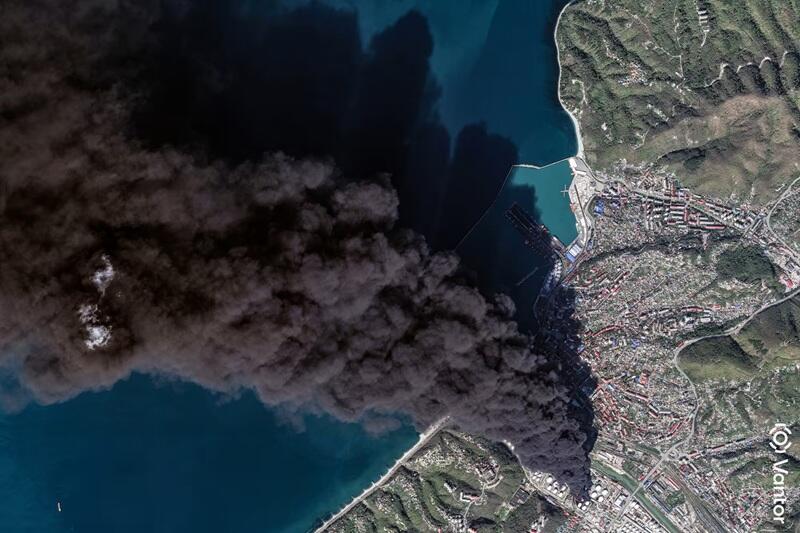 Russian Black Sea Town Plunged Into Environmental Catastrophe After 4th Drone Strike On Oil Complex