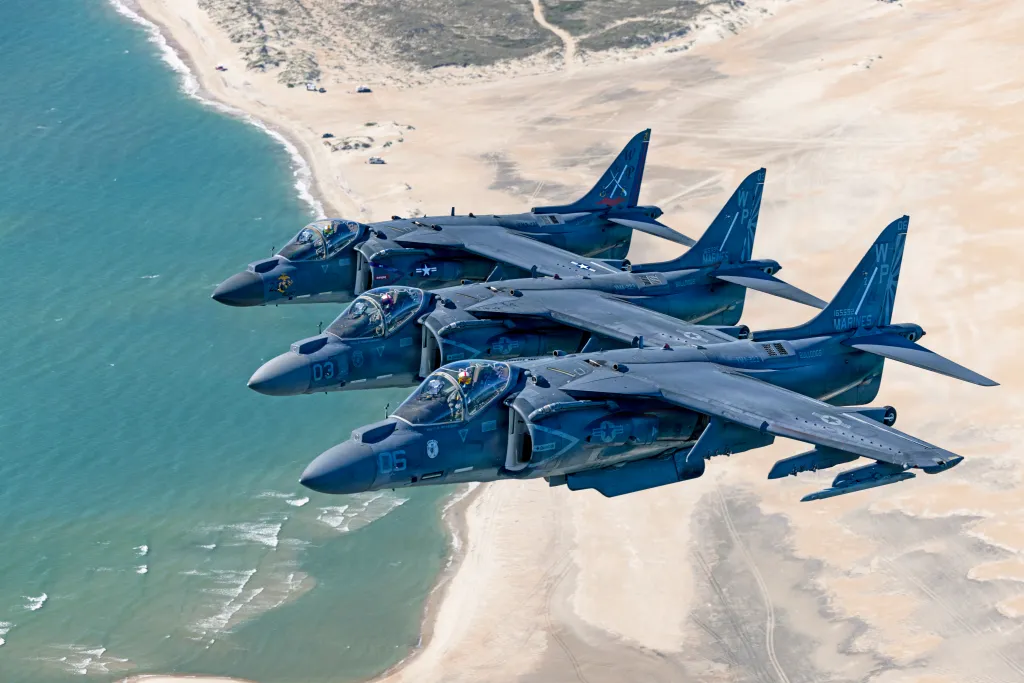 Marines’ AV-8 Harrier Jump Jet Takes Its Final Bow