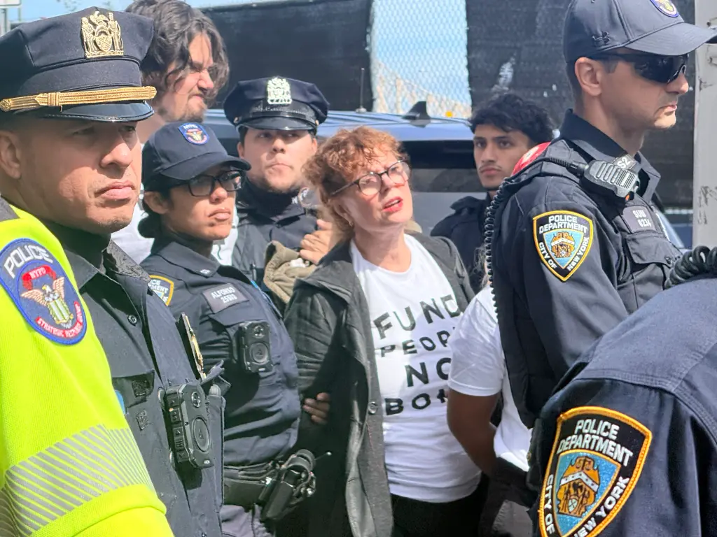 Susan Sarandon Among Celebs, Lefty Pols Cuffed Near UN While Calling For Netanyahu’s Arrest During Protest