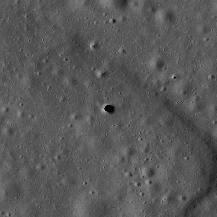 NASA Investigating Large Hole On Moon That May Open Into Enormous Cave