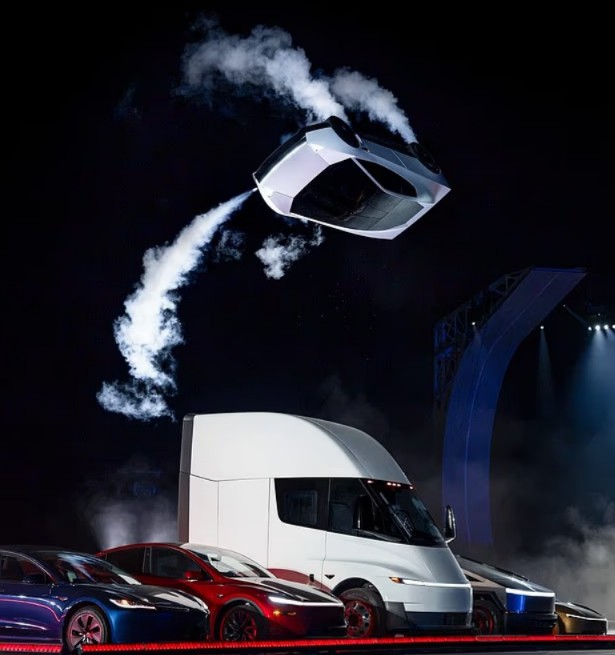Tesla’s New Roadster Makes A Flying Debut, Hitting 60 MPH In Under A Second